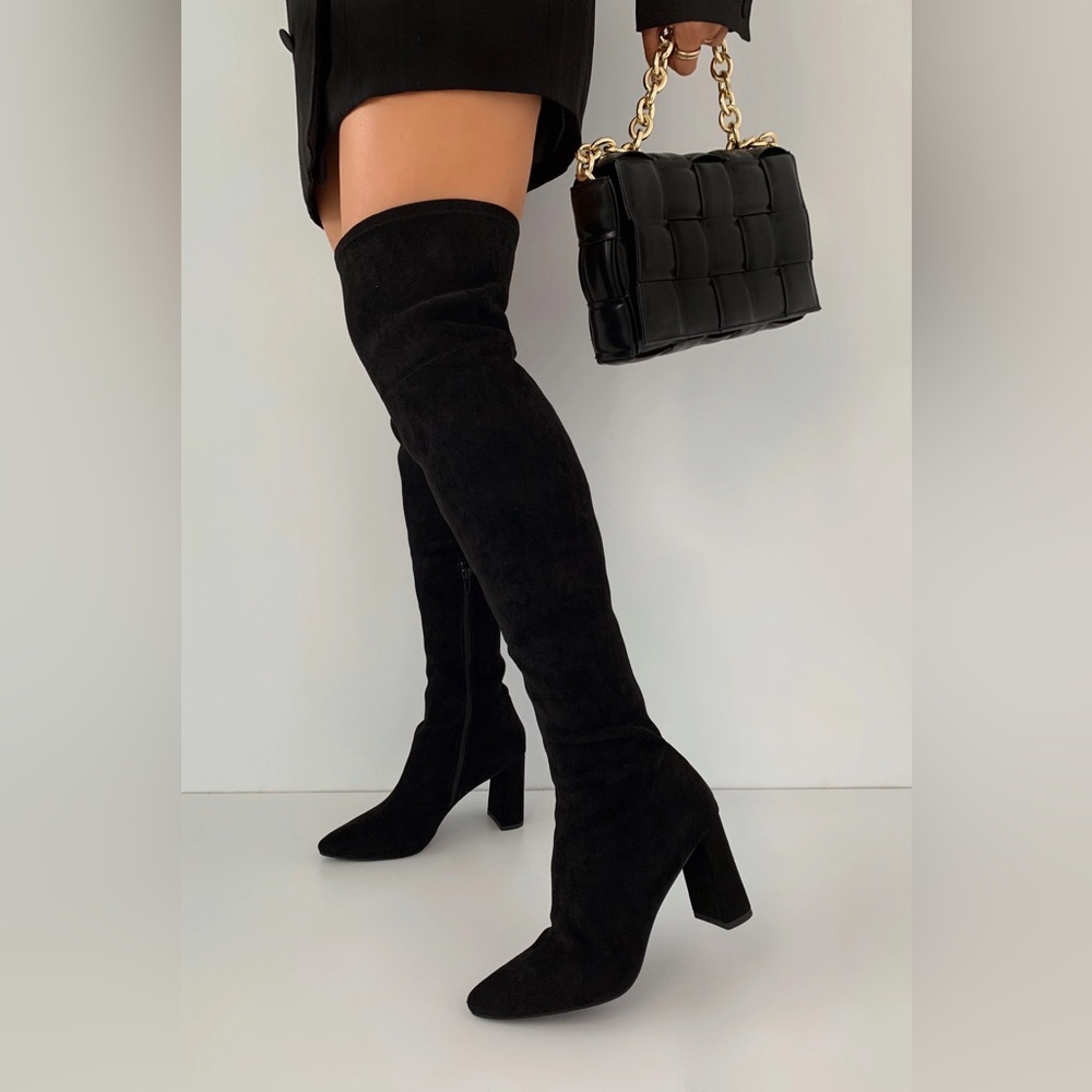 Jeffrey Campbell thigh high suede boots